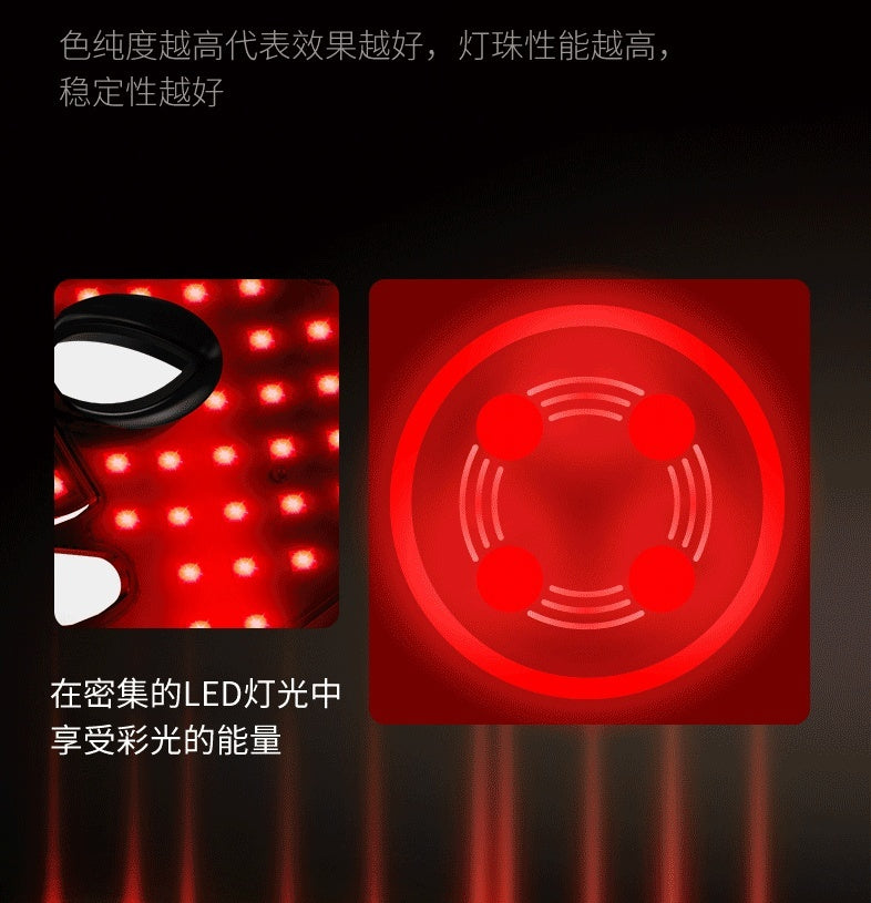 AquaGlow Mask Lieferumfang mit USB-Ladekabel und Anleitung